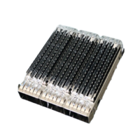 QSFP 28G 1X3 CAGE W/T HEATSINK, W/T Light Pipe S501312220SA4