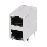 ICM RJ45 100/1000 Base-T 2X1 with LEDs PN#J21UG1143NLB6