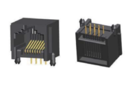 Magnetic Modular Jack RJ45 1*1 Port, 100M, Unshielded, W/O LEDs, PN#J11EH4003UPF1