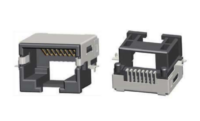 Modular Jack RJ45 1x1 port offset SMD, Tab Down, Shielded, W/O LEDs, JD11-8188K6X