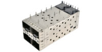 SFP Cage Connector 2X2 Port, W/O Heat Sink, W/T Light Pipe, Press Fit PIN PN#S1N3B00100BA4