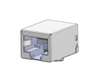 Magnetic Modular Jack RJ45 SMT, 1X1 Port, Shielded, W/O LEDs, J11SH-917X