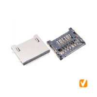 SD 4.0 Card Socket 19Pin No Push SMT type PN#VTC102014992