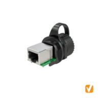 Vitalconn Screw Locking Waterproof RJ45 Coupler with Cap PN:VWPTM-220330F3