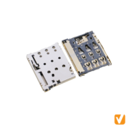 JAE Electronics SF72S006VBDR2500 Replacement Vitalconn VTC102322824 NANO SIM PUSH H1.25