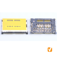 Micro SD 4.0 CARD Slot, LCP Black, Terminal C5191 Stainless Steel Shield