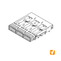 QSFP 28G 1X3 CAGE W/O HEATSINK, W/O Light Pipe S501300000SA4