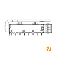 SFP+ 1X1 Cage Press Fit