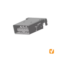 USB 3.0 Type A Female Connector Reverse Offset MPN#UA2623492E1
