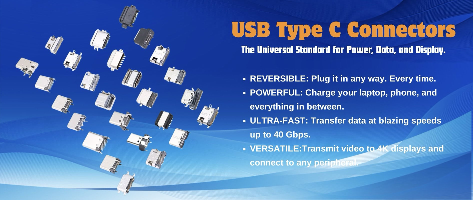 Vitalconn USB Type C connector family