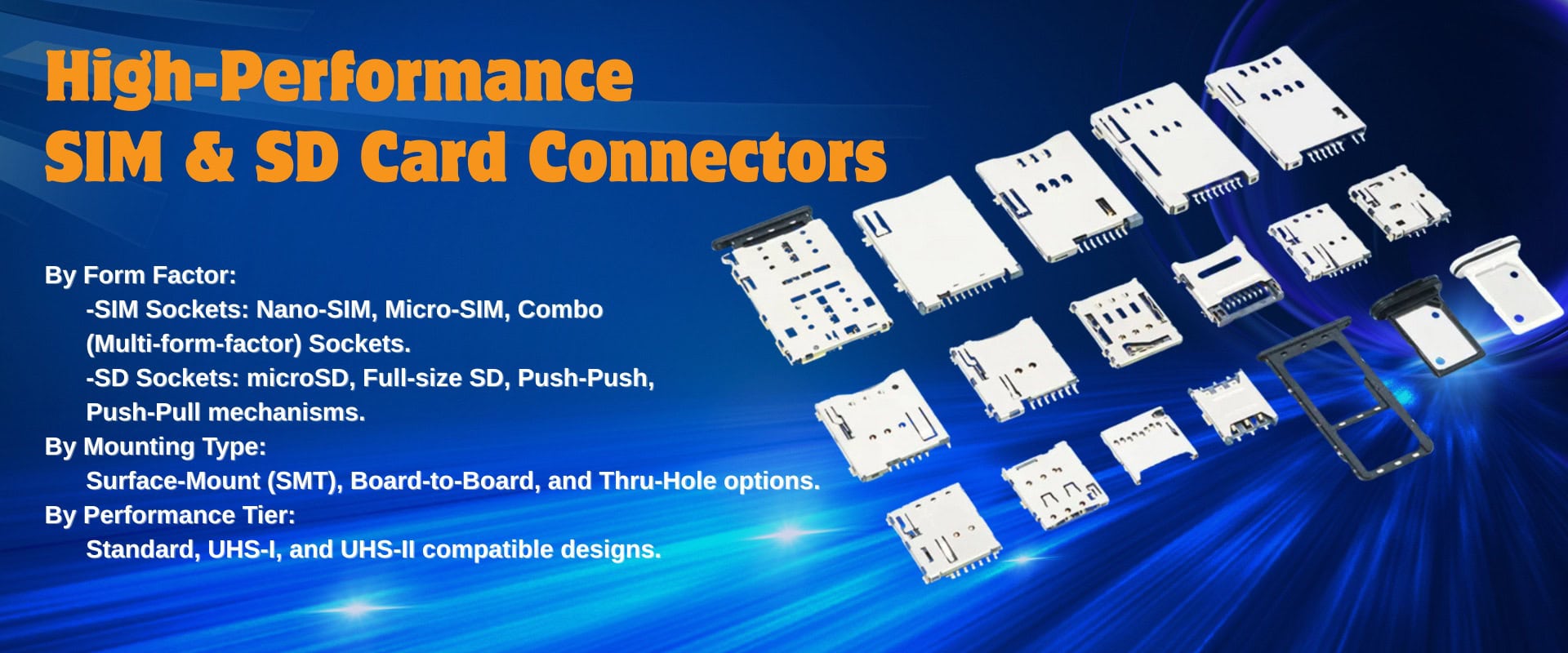 Vitalconn Card socket Connector family