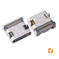 USB Type C female 24pin, Dual Row Terminals SMT, DIP Shell, US24F2NJ3