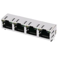 1000 Mbps RJ45 Connector with LED and Filter JD124H01UPB7(Cross out MOLEX 432238122)