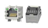 1000 Mbps RJ45 Connector with LED and Filter JU11201UPB7 Component(Cross out GCT MJ3225-88-0)