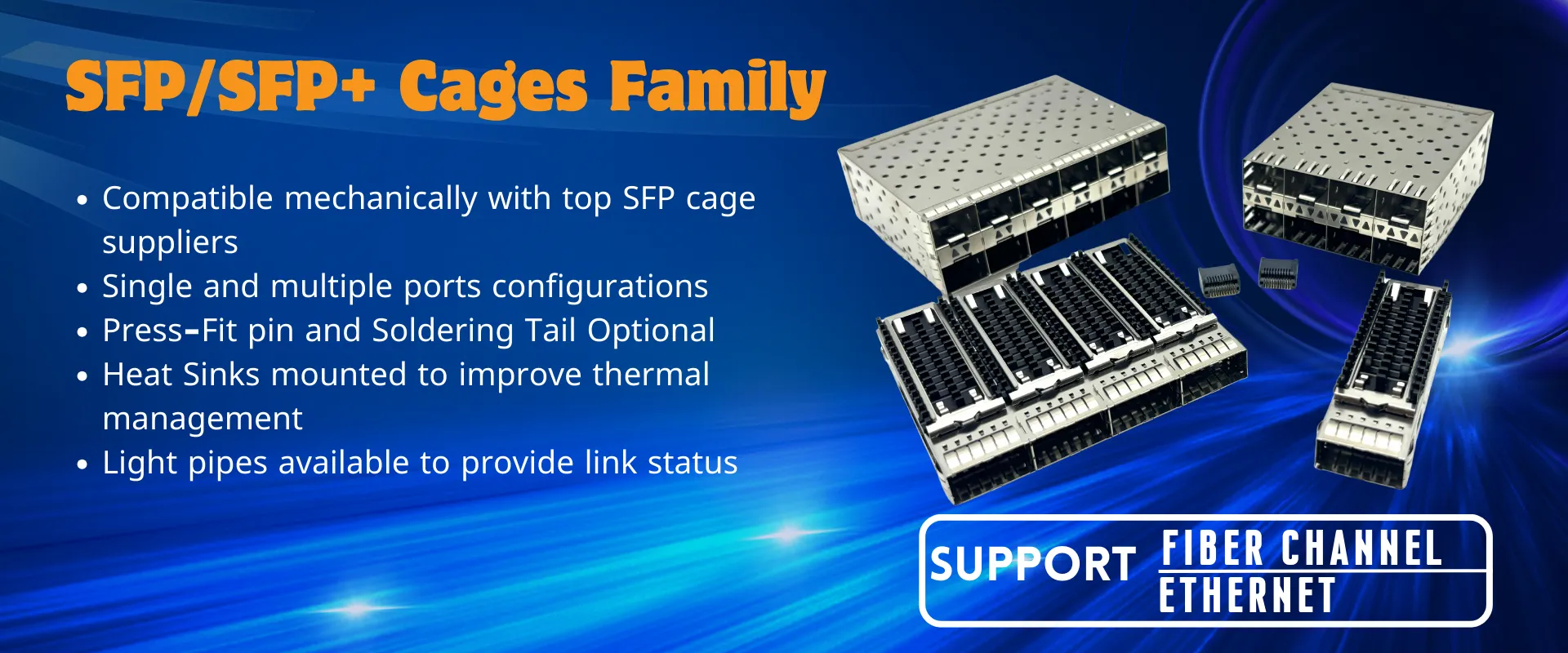 Vitalconn SFP cage family