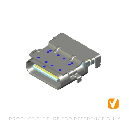 USB Type-C 24-pin mid-mount SMT connector