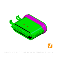 USB Type-C 16-pin IPX5 waterproof receptacle