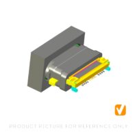 USB 3.2 Type-C 24-Pin IP68 Sunk-Board Dual-SMT Waterproof Receptacle UC368752E1