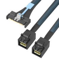 MCIO 8X to 2x Mini SAS HD SFF-8643 cable