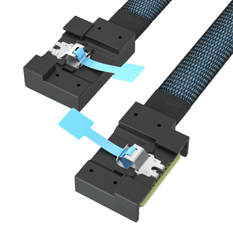 MCIO 8X left exit to MCIO 8X right exit cable