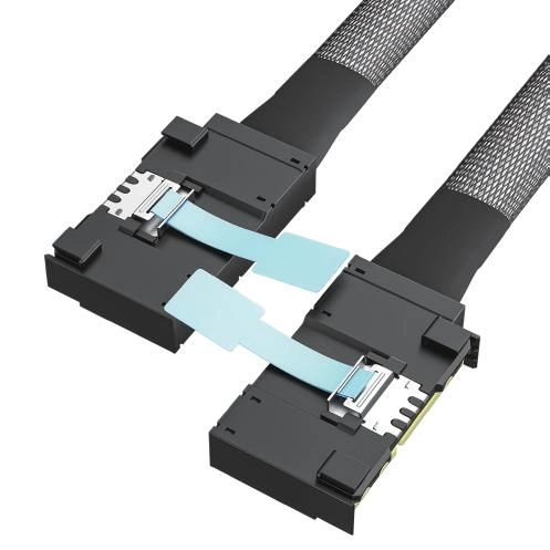 MCIO 16X left angle to right angle cable