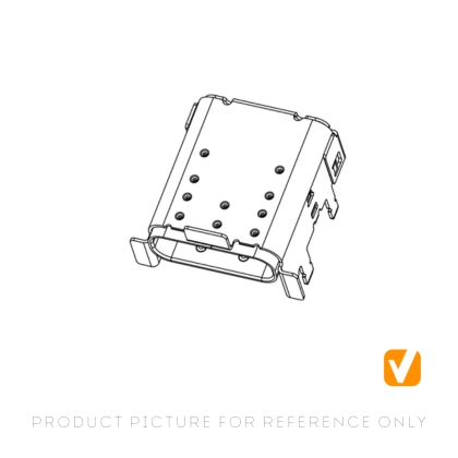 USB4 Type-C 24-Pin Receptacle